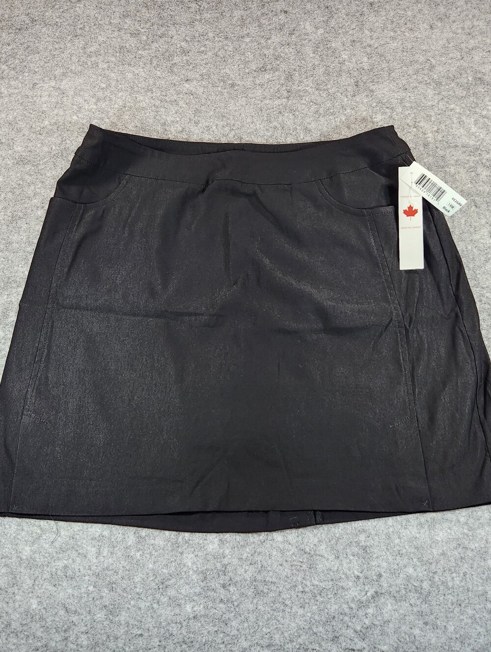 Tribal Black Women's Short Skort with Front Pocket Detail Size 14
